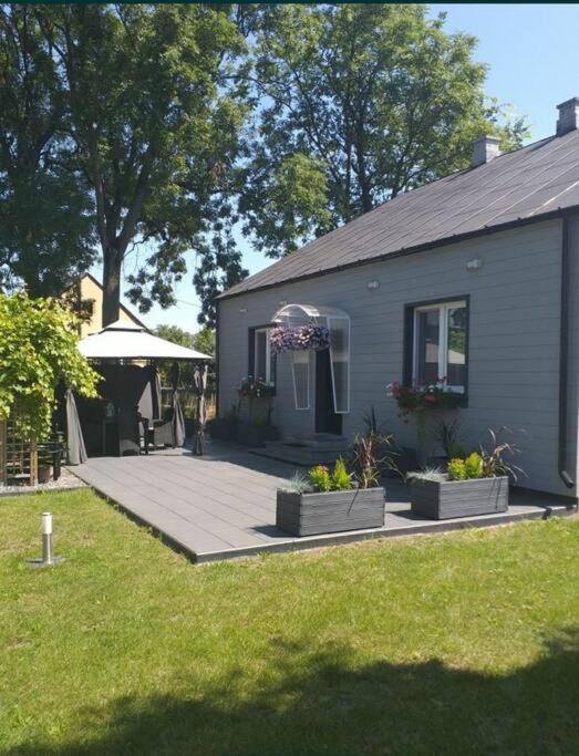 Dom W Malowniczej Wsi Z Imprezowa Stodola Hot Tub Jacuzzi Villa Zakrzewo Zalesie Exterior foto